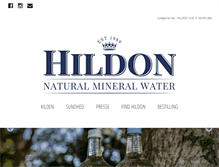 Tablet Screenshot of hildon.dk